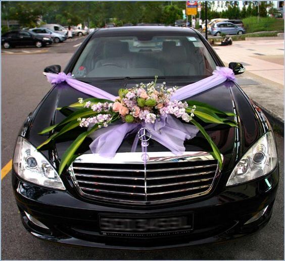 Floral Decoration for Wedding Cars